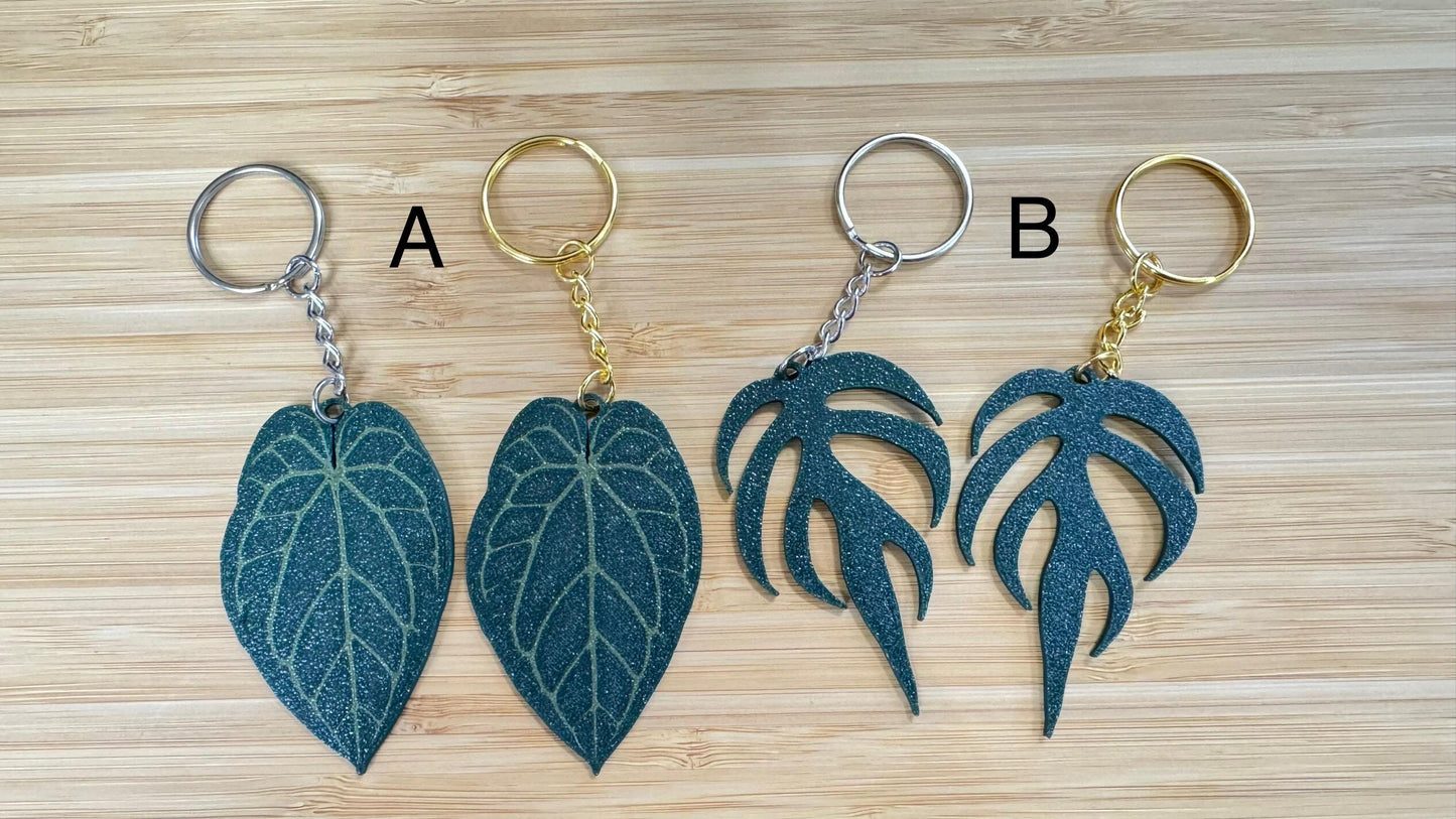 Plant Leaf Keychains