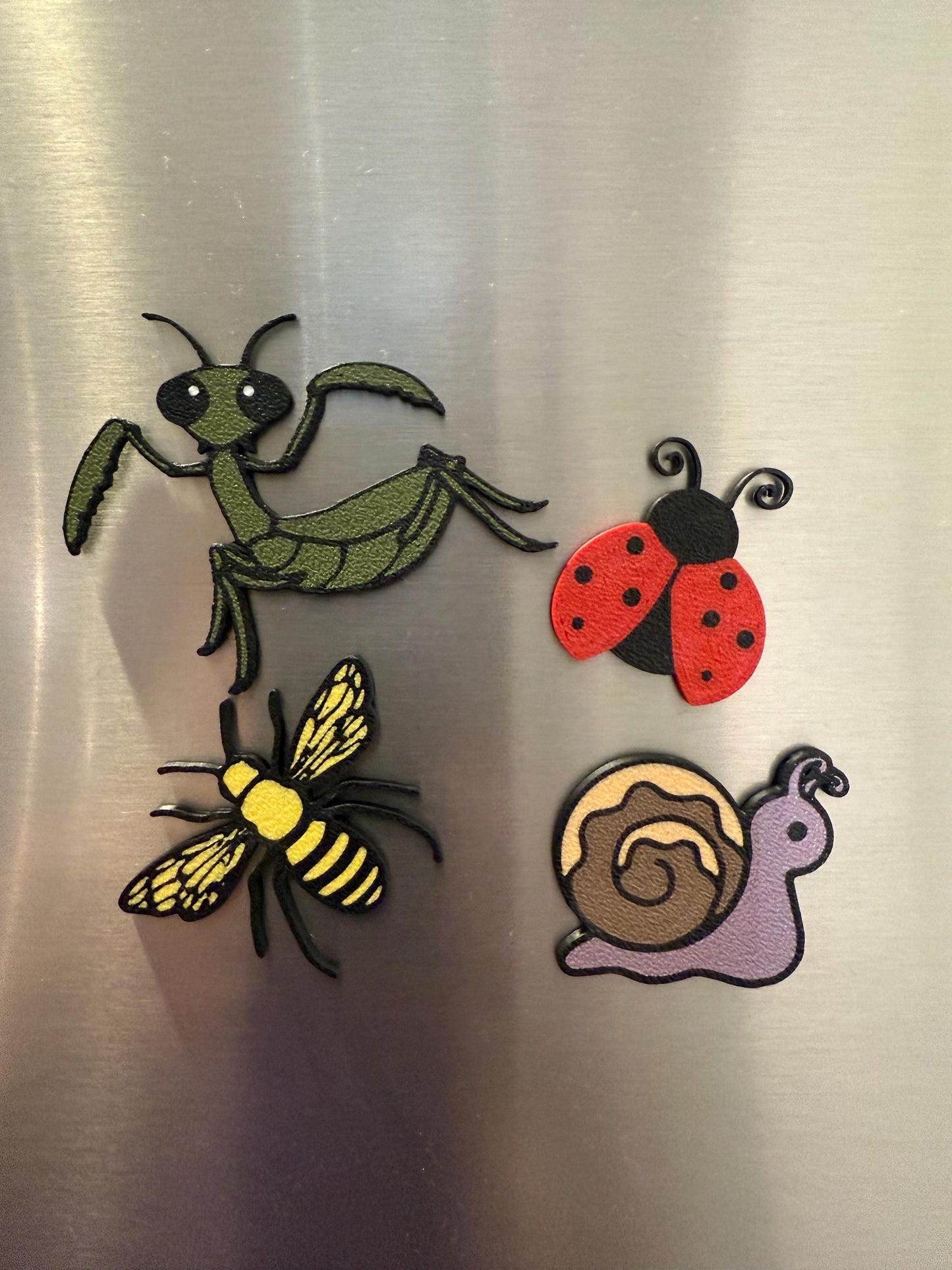 Bug Themed Fridge Magnets – Set of 4 | Add a Whimsical Touch to Your Space!