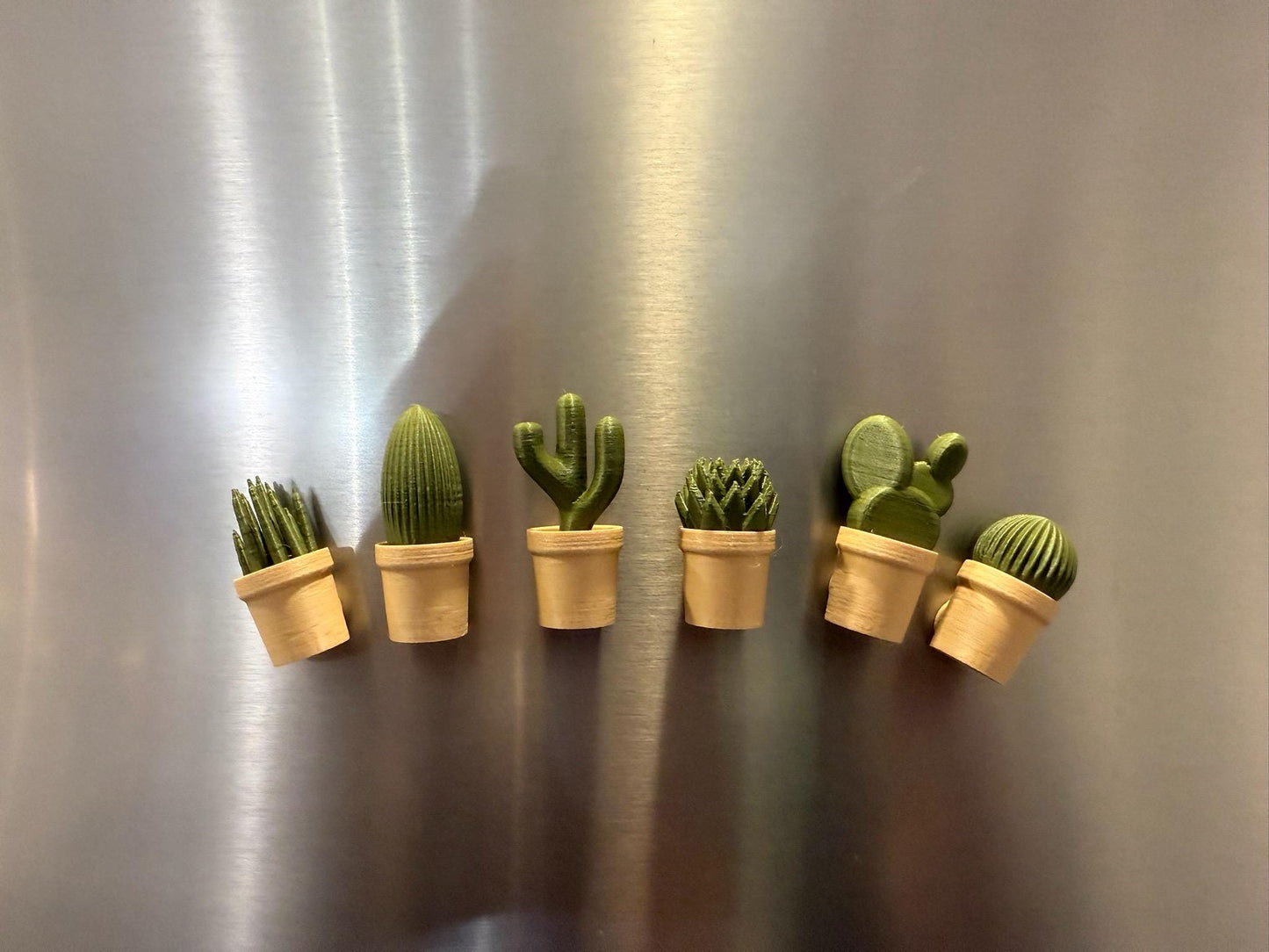 Cactus Themed Fridge Magnets - Set of 6 | Add a Touch of the Desert to Your Space!