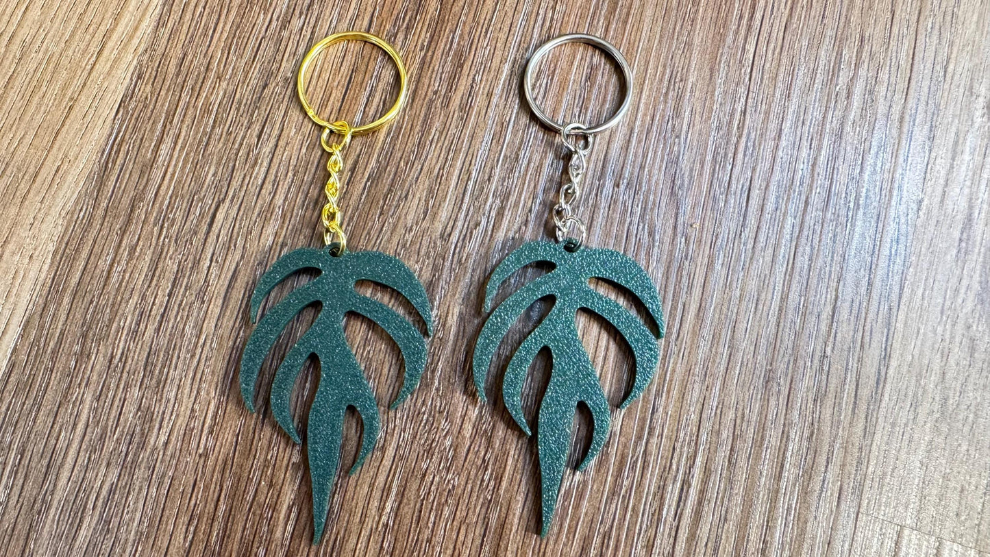 Plant Leaf Keychains